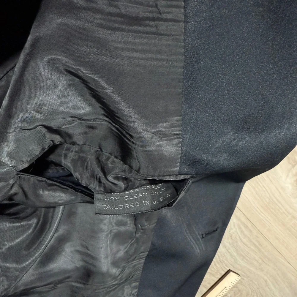 Vintage Christian Dior Monsieur Tuxedo Jacket Black‎ Peak Lapel Formal Dinner